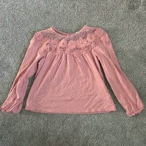 Girls Gap Floral Top Size S